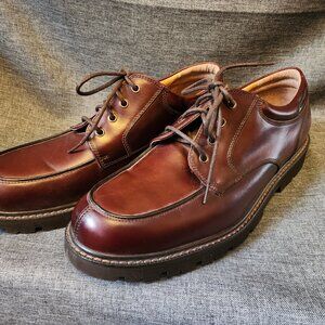 Men's Size 13M Dockers 090-3919 Brown Leather Waterproof Lace Up Dress Shoes
